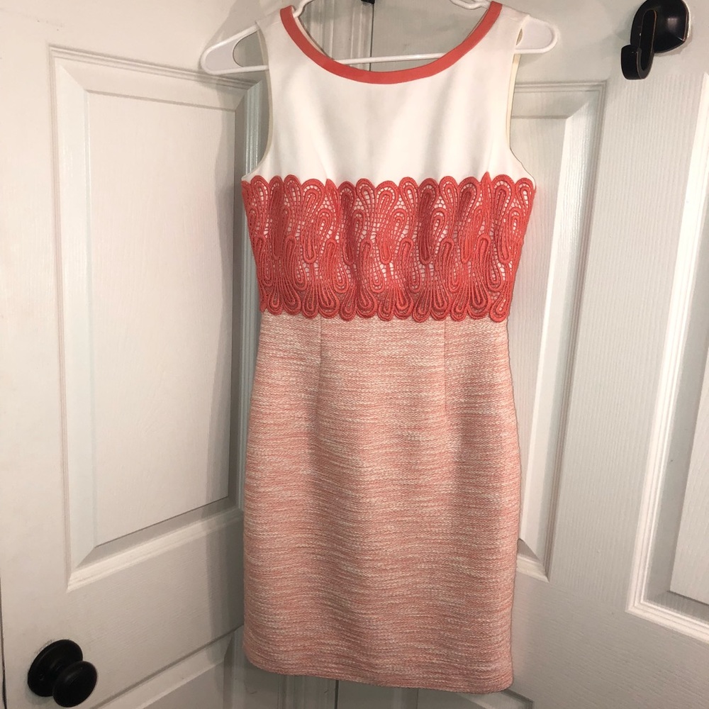 Antonio Melani Sleeveless Dress w/Tweed Skirt